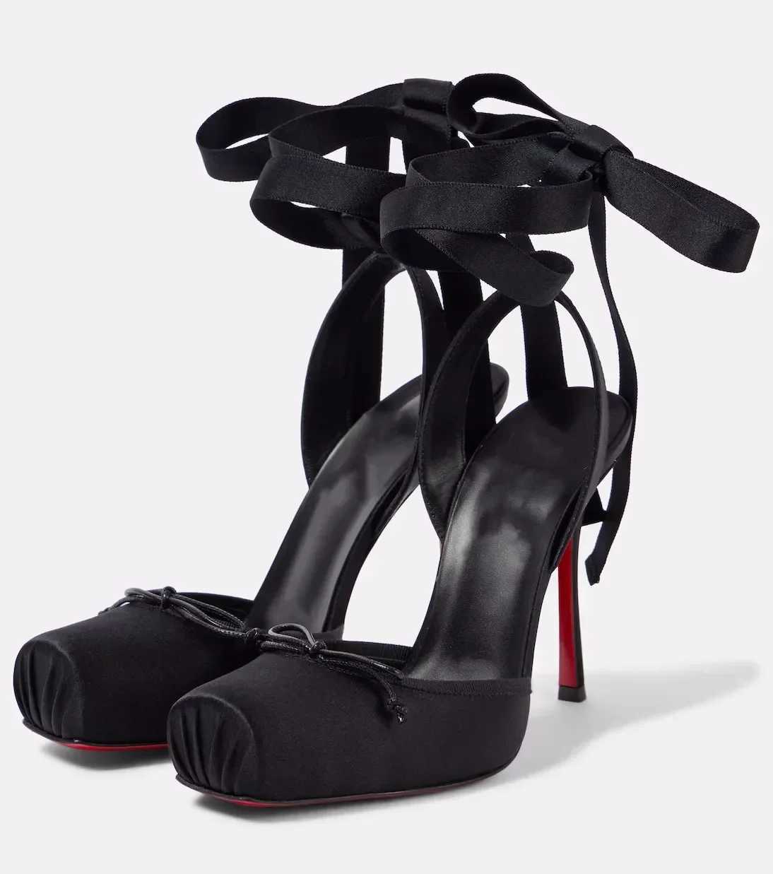 2025 Wens New Summer Square Satin High Heel Sandals with Ankle Strap Fashionable Party and Banquet Ballet High H Z250303