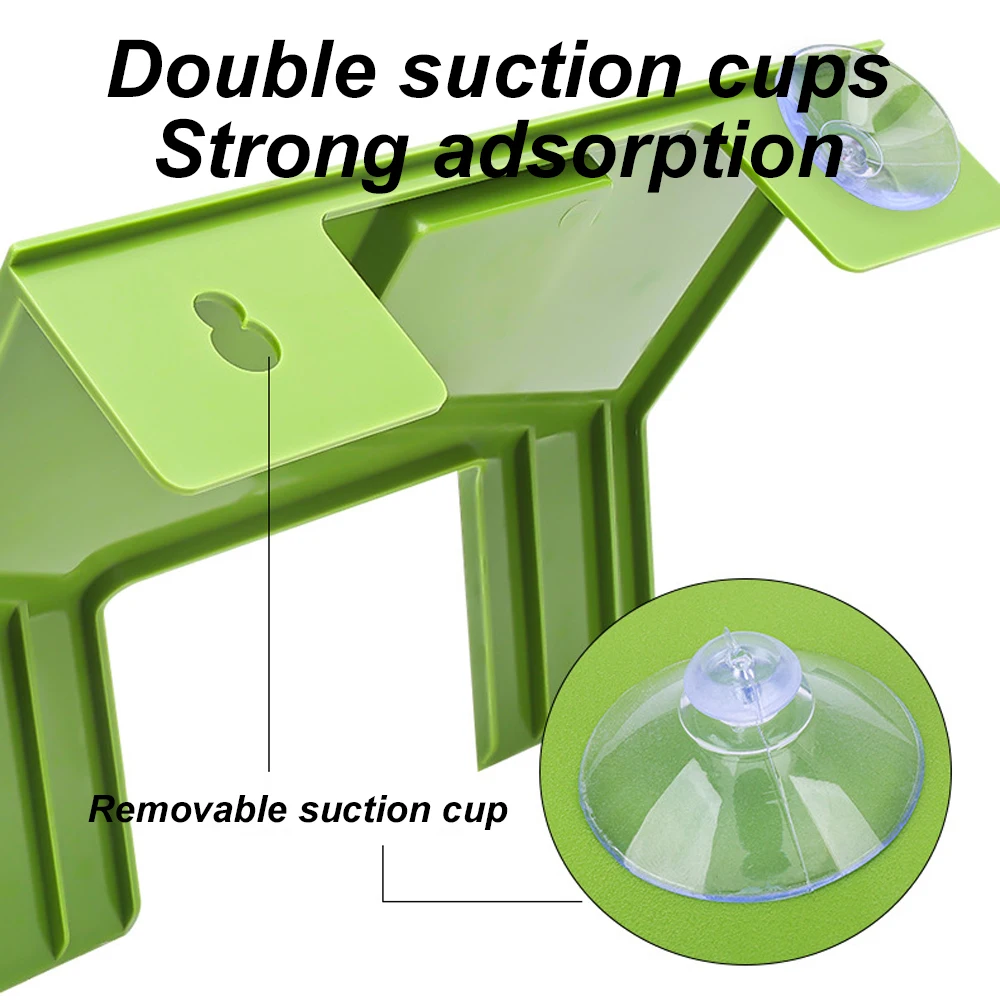 S/M Fish Tank Turtle Basking Platform Turtle Climbing Platform with Suction Cup Turtle Ramp Ladder for Amphibian Pet Aquarium