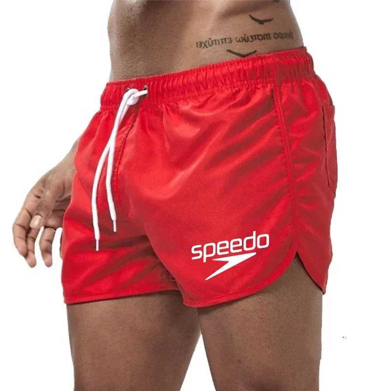 Summer Mens Shorts 2025 Beach Trunks Swim Gym Pants Quick Drying Swimming Homme Surf Ventilate Drawstring Fashion Casual DailyT250304