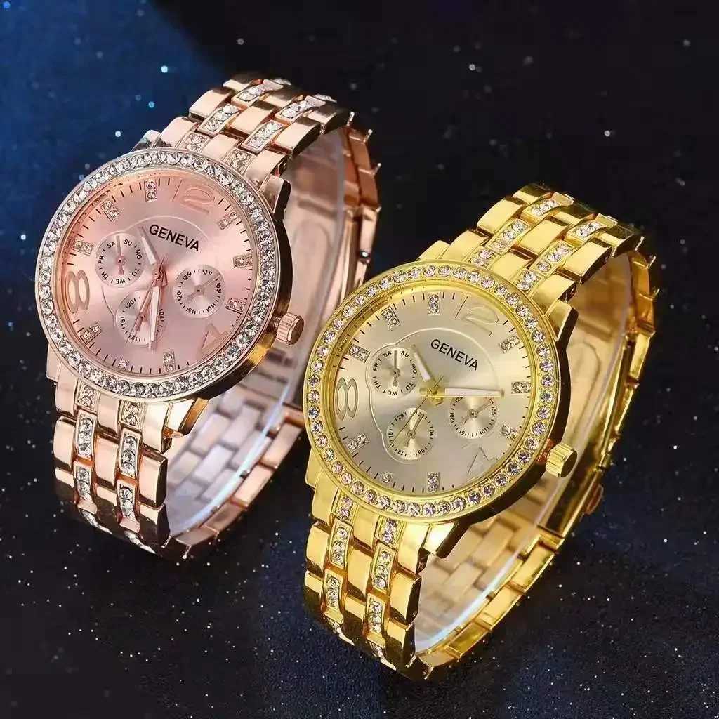 Men Women Quartz Wrist Diamonds Analog Large es Fashion Scale Wrist Analog Couple Clock Womens WatchXJ250304