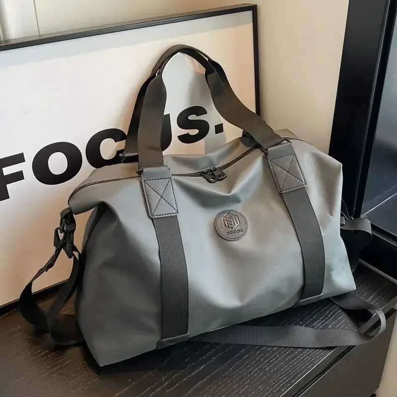Travel Totes Bag Mens Handbag Large Capacity Travel Luggage Handbag Yoga Exercise Oxford Cloth Waterproof Fitness Bag Y250304
