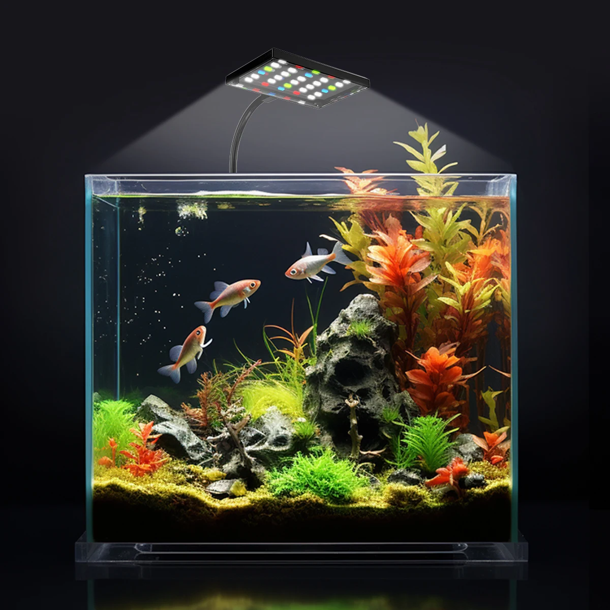 110-240V Aquarium Fish Tank Backlight Waterweed Water Grass Seed Grow Lamp Waterproof Aquatic Plant LED Grow Light 9W 14W