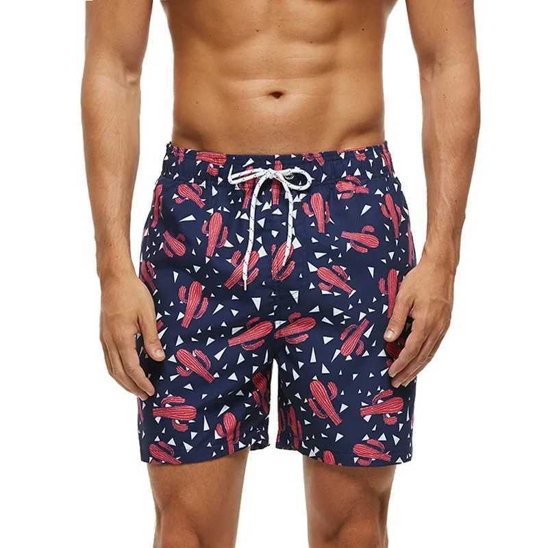 Flamingo Print Board Shorts Men Fashion Swimwear Shorts Trunk Sports Pants Mens Briefs Swimsuit Kids Fruit Beach Short BoyT250304