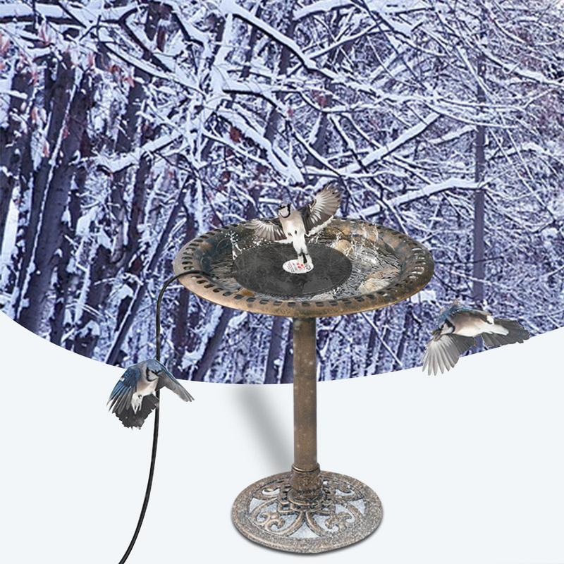 Bird Bath Heater Thermostatically Controlled Outdoors Pond Deicer Winter Water Heater For Birds Chickens Ducks Farm Sink