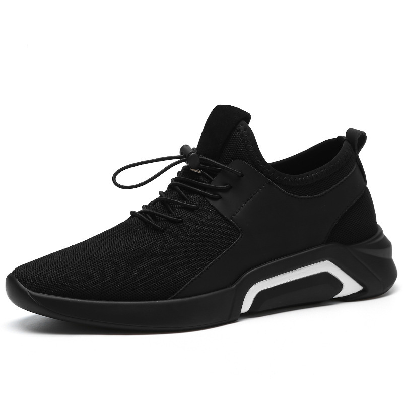 2025 Summer New Korean Designer Men's Fashion British Single Black Casual Sneakers Trendy Casual Shoes