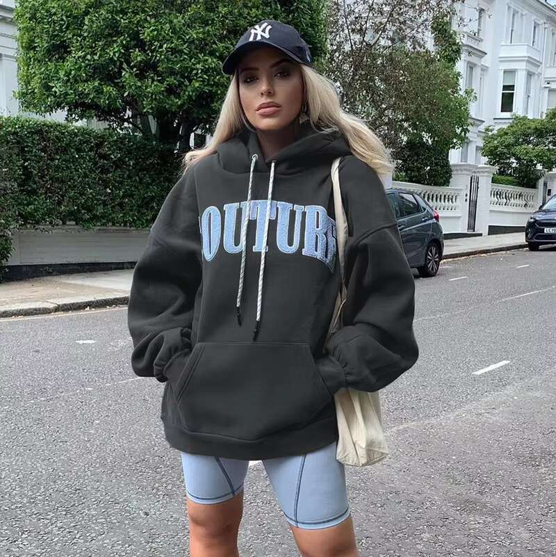 Wholesale 2022 New Fashion INS Women's Hoodies Loose Sleeveless Casual Sweatshirts