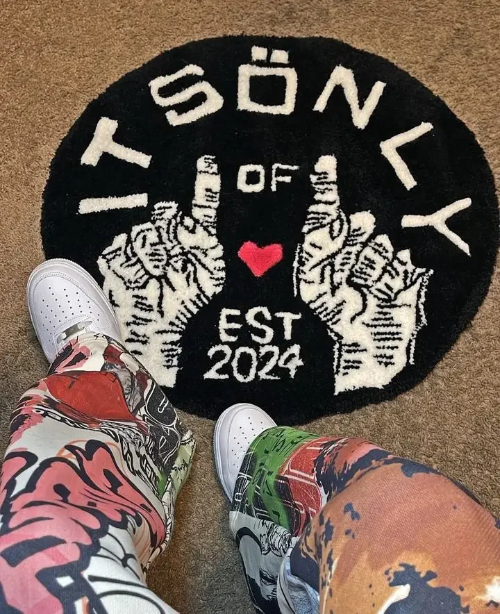 Cartoon Graffiti Sweatpants Y2K Pants Mens American Gothic Hip Hop Cartoon Retro Loose Elastic Waist Jogging Casual Pants 250303