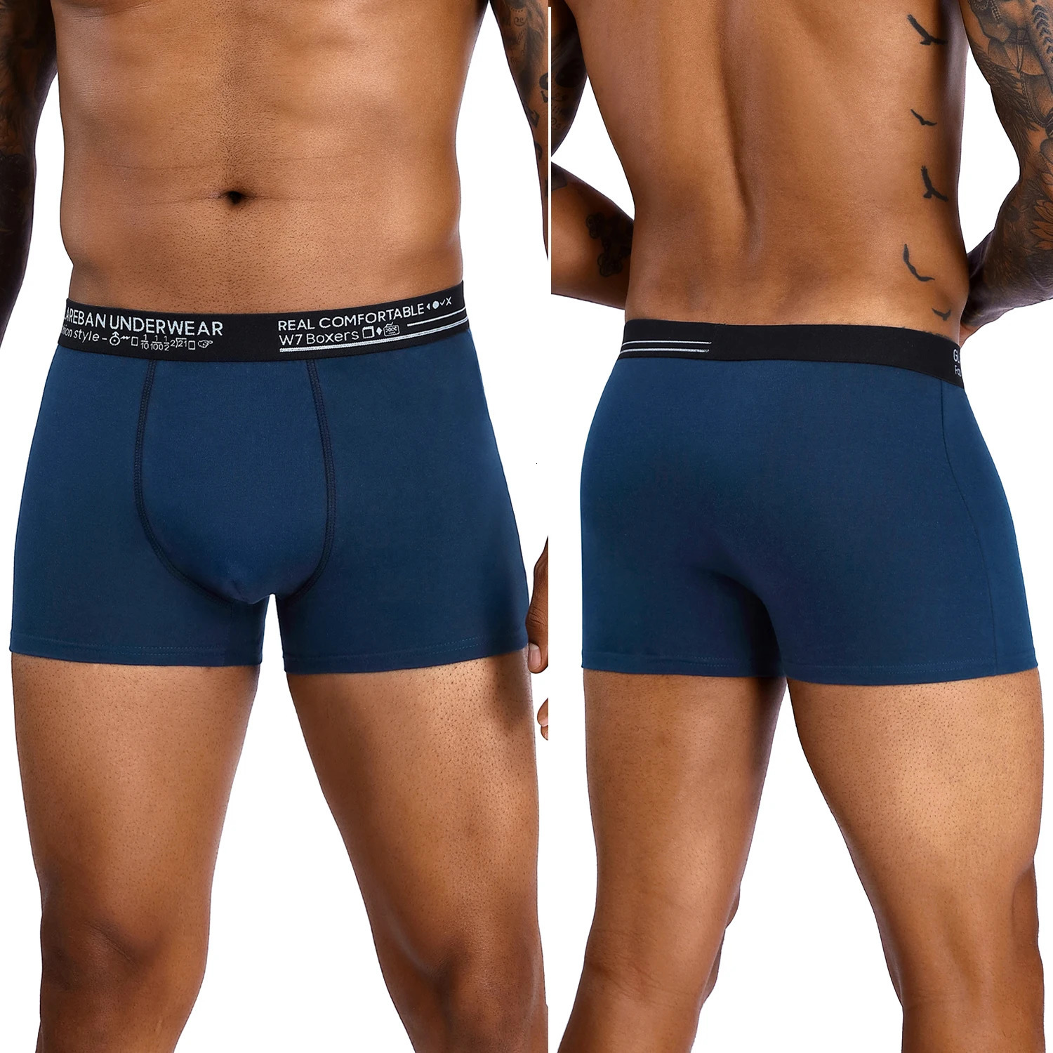 6pcs Pack Boxer Fashion Style Men Panties Cotton Underwear Male And Underpants For Homme Set Shorts Box Slips 250303