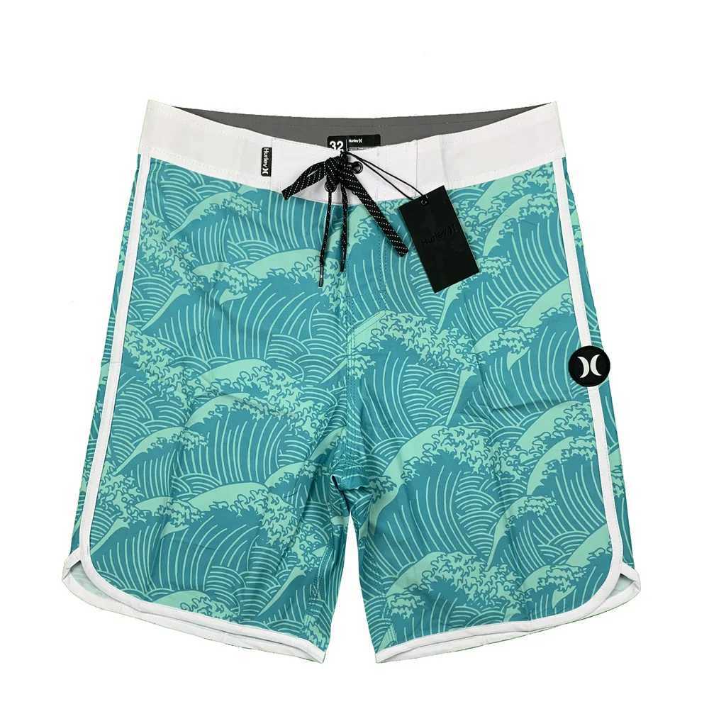 Summer new waterproof four-sided stretch board shorts Casual sports quick drying beach pants for menT250304