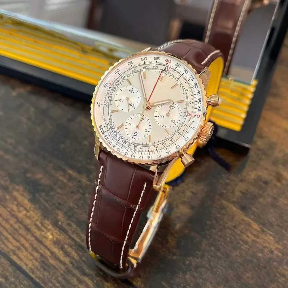 2025 VIP New Luxury Old Brand Mens V K Quartz Multifunctional Fashion Waterproof Classic Couple Golden BezelXJ250304