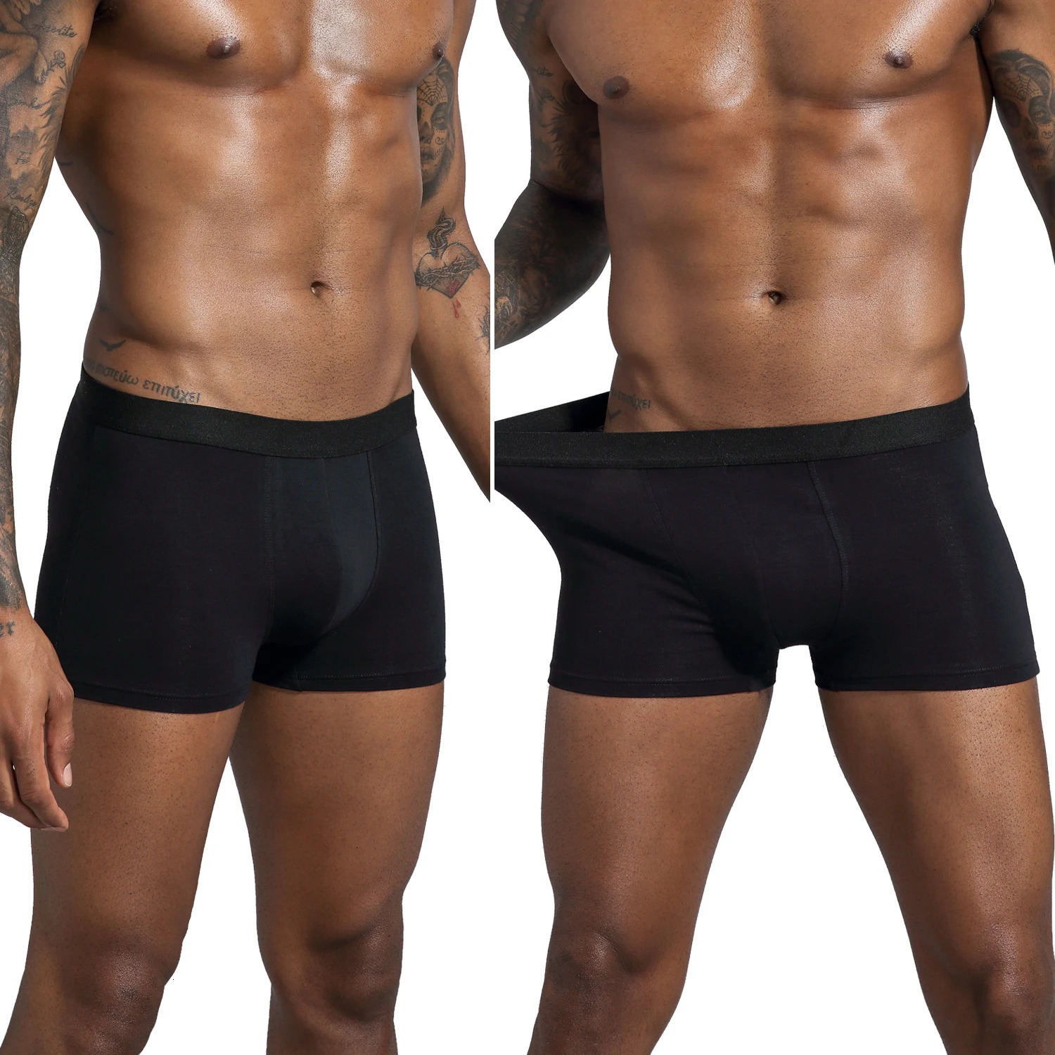 6pcs Pack Men Panties Cotton Underwear Male Boxer And Underpants For Homme Set Shorts Box Slip Kit 250303