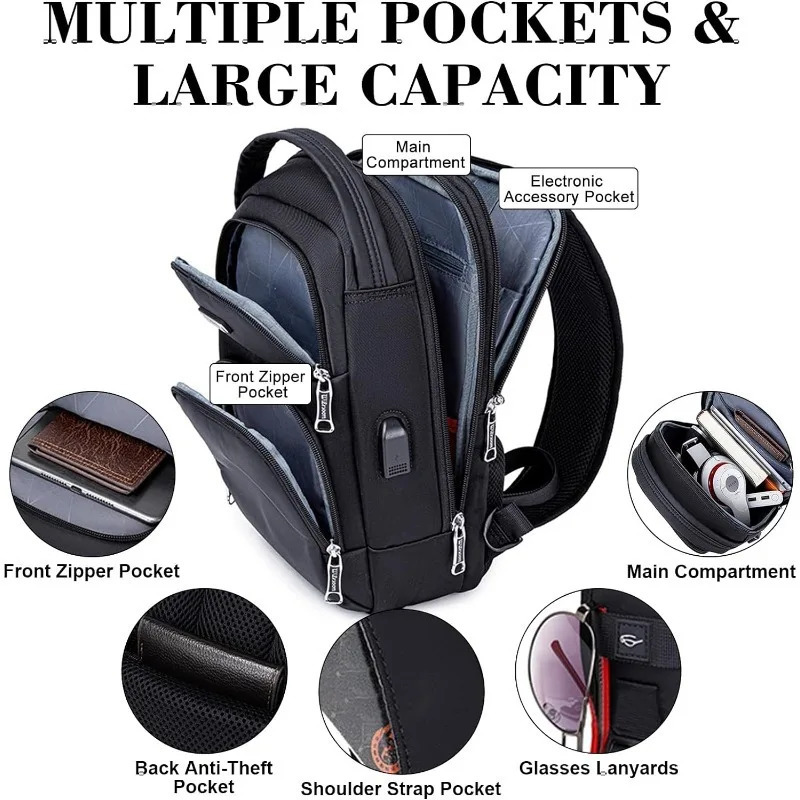 Geestock antitheft sling bag mens and womens cross chest day casual shoulder backpack 250227