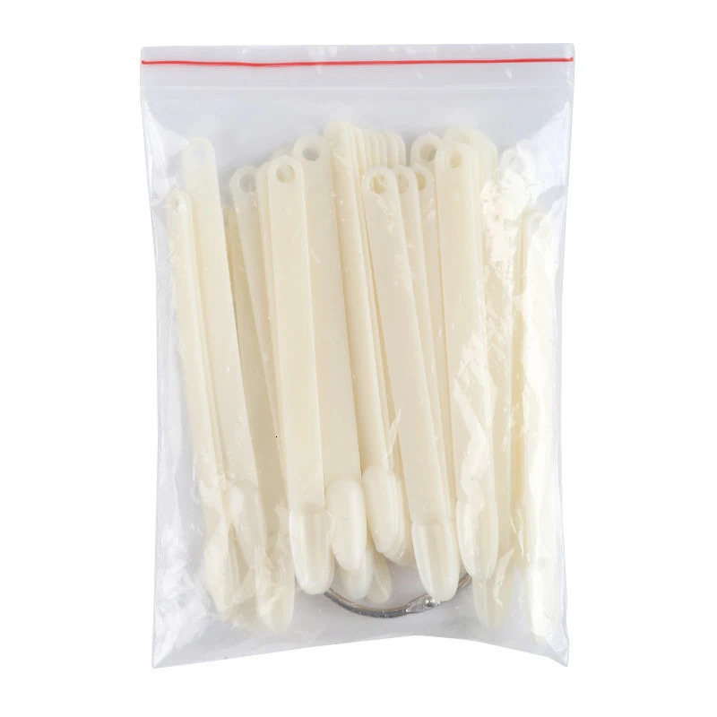 50Pcs Nail Sticks with Ring Fan Shape Art Polish Display Tips False Sample Practice 250217