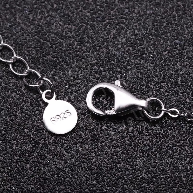 2024 Trendy Clover Dia Necklace Sier Moissanite Jewelry Pendant for Wedding Party