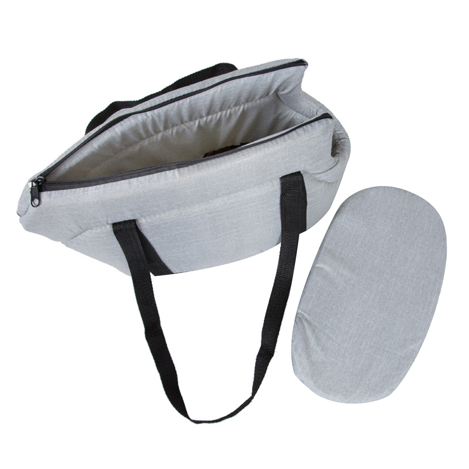 Portable Pet Travel Handbag, Cat and Dog Carrier Bag with Zipper, Semi-Enclosed Pet Carrying Bag for Dog