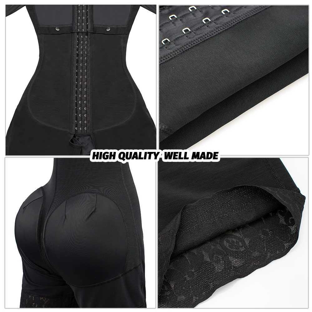 Girdles Shapewear Faja Colombianas Shaper Bodysuits Tummy Slimming Corset Full Body Reducer Postpartum Carving Bodices SheathXJ250304