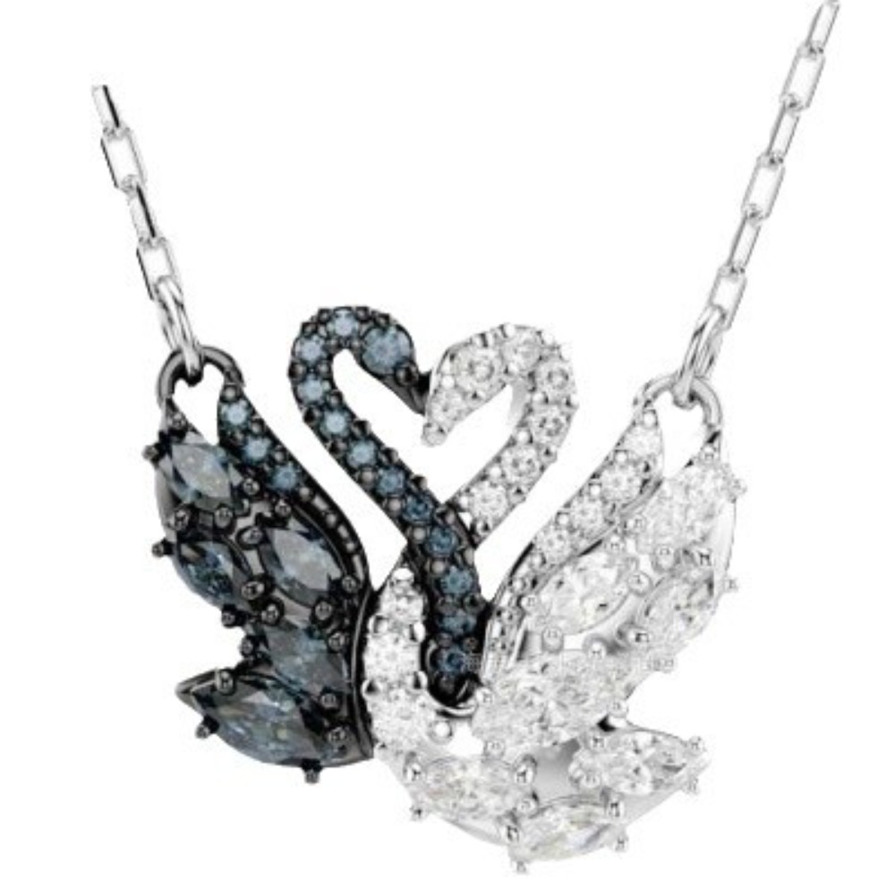 Designer Black and White Swan Necklace Series Set Goose shaped Pendant Gift Wearing Shows Noble Temperament