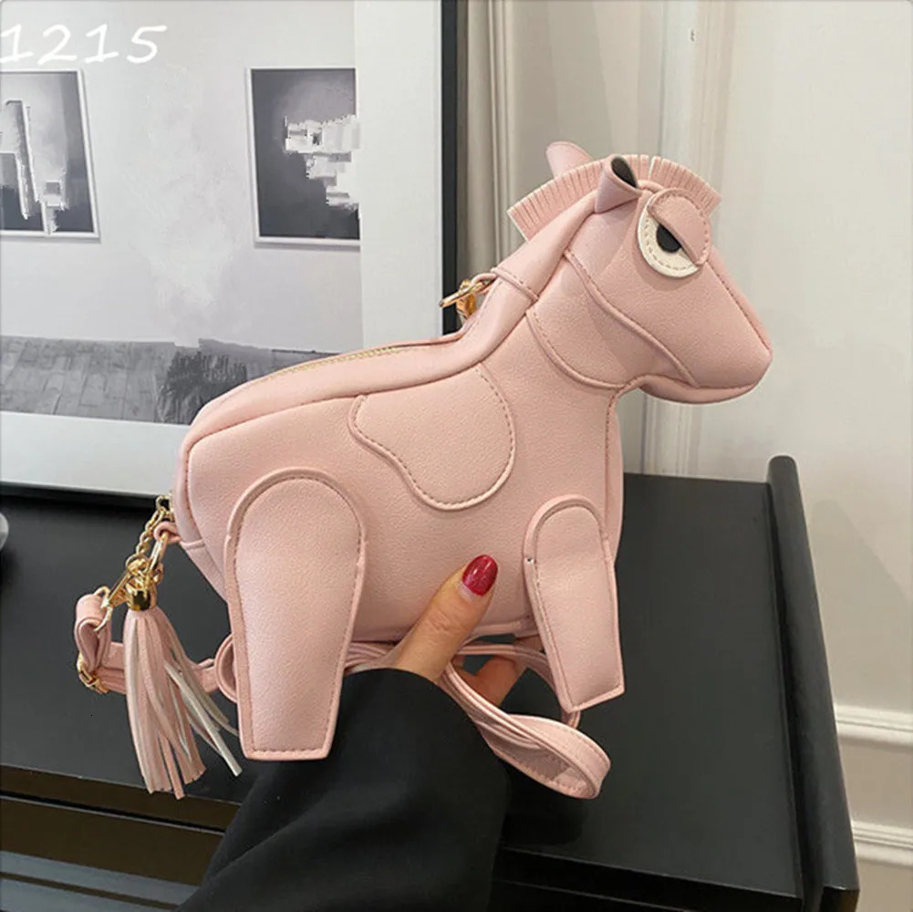 Cute Horse shape Women Purses Handbags Shoulder Bag Crossbody Bag Ladies Mini Clutch Bag 250303