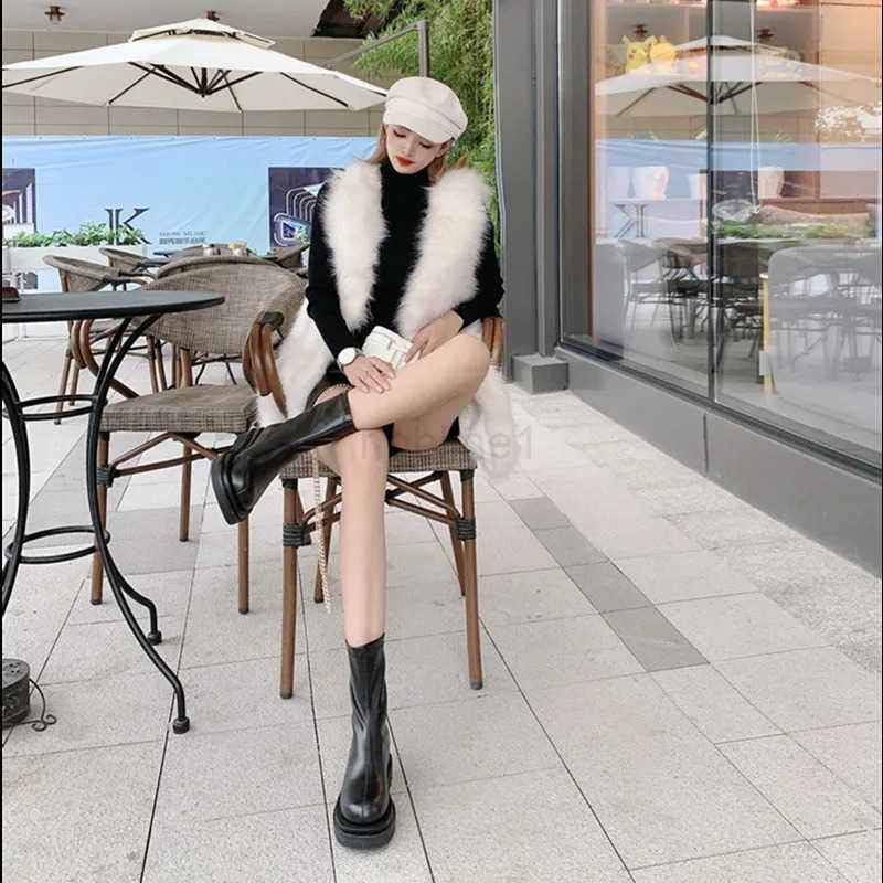 Fion Cfort Wen Boots Simple Versatile Wens Shoe new Anti Slip Platform Wen Ankle Boots Warm Plush Wens Snow Boots Z250304
