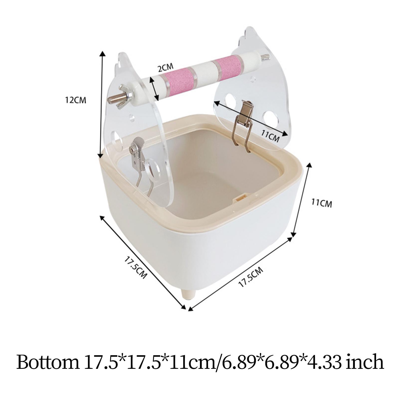 Parrot Training Toilet Stand Bite Toys Interactive Stand Bird Perch Bird Dropping Station for Lovebirds Cockatiels Cockatoo