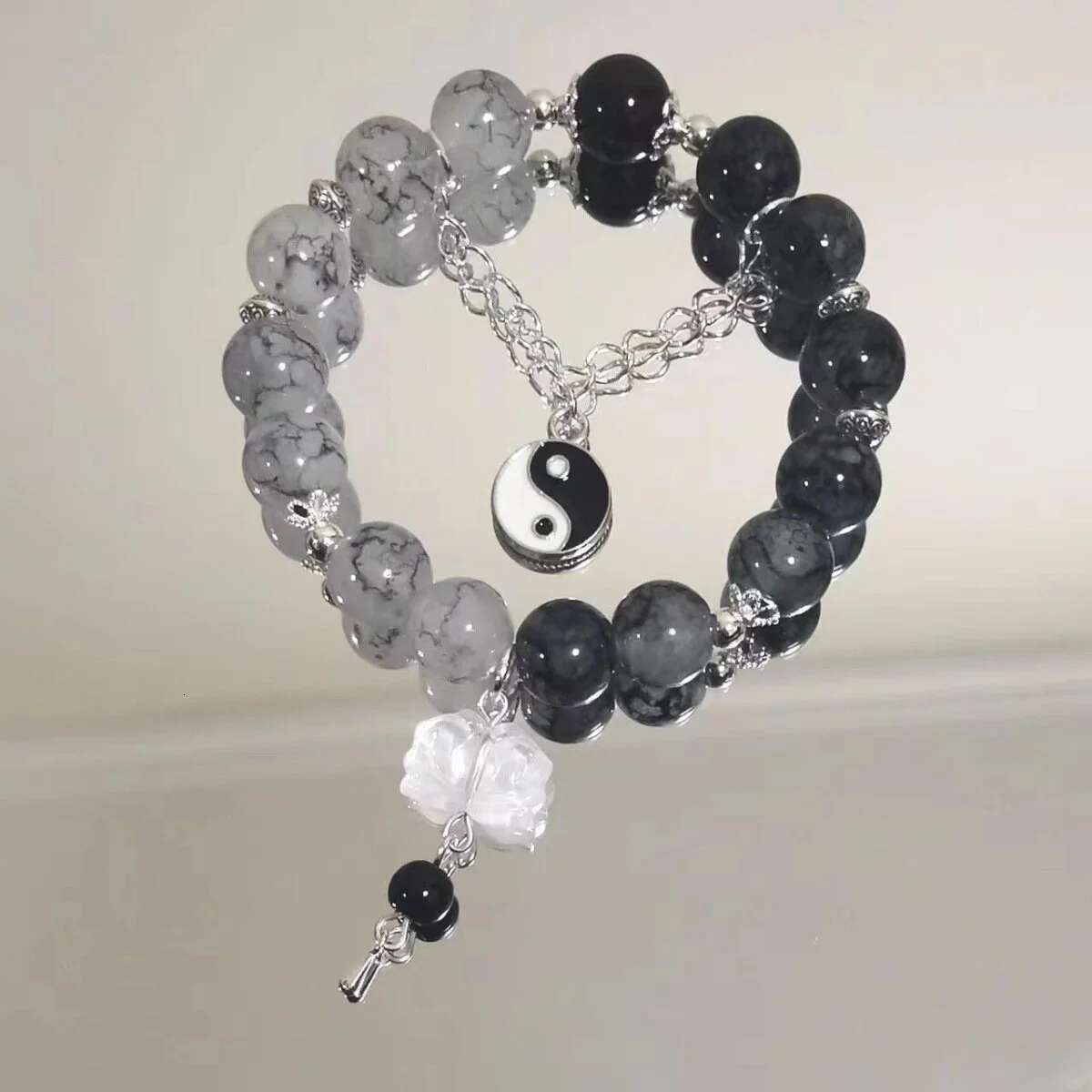 New Fashion Y2K Sweet Cherry Blossom For Women Exquisite Elegant wer Crystal Beaded Bracelet Girl Party Jewelry Gift