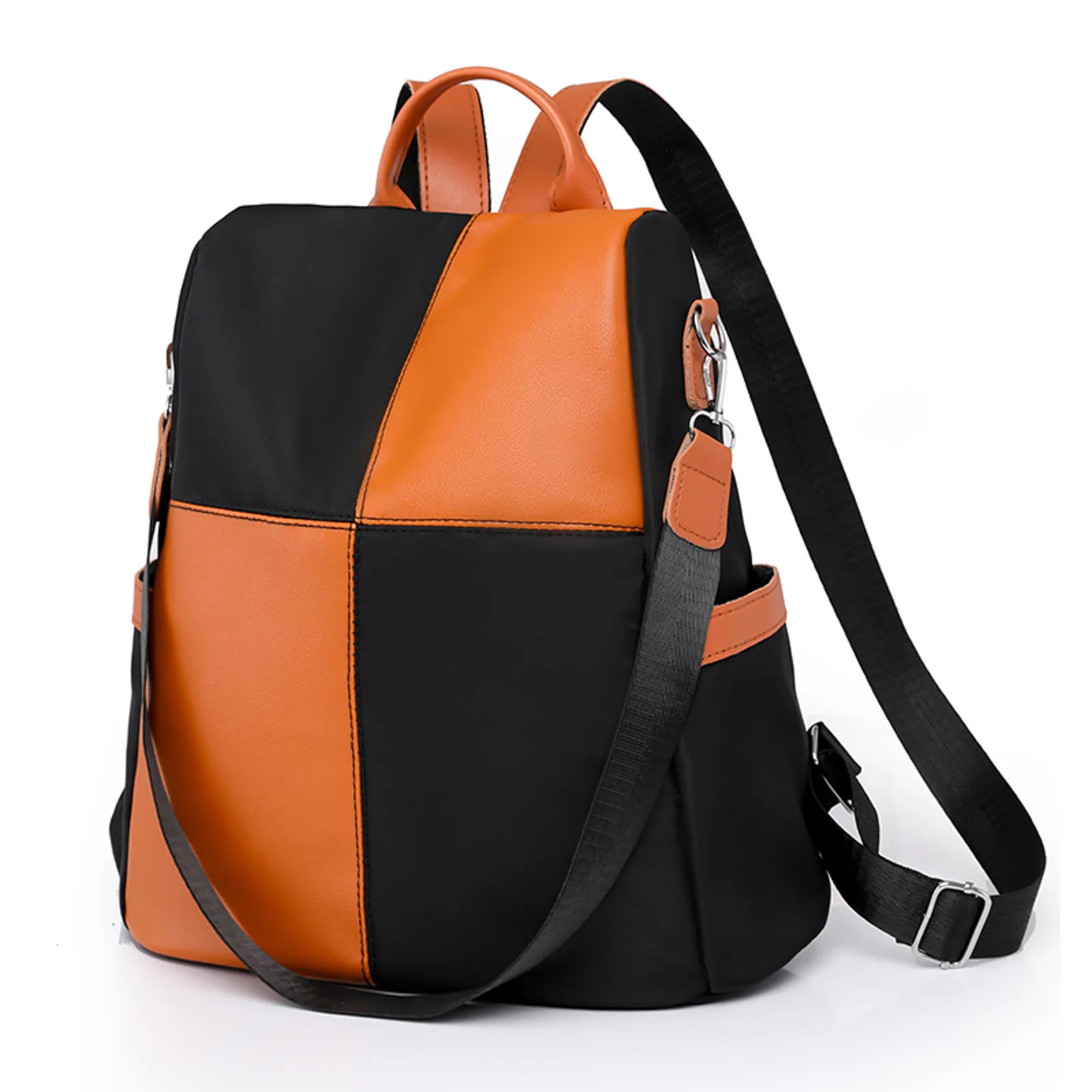 Ship from US Bags for women Ladies Fashion Colored Nylon Fabric Shoulder Bag Large Capacity Zipper Use Casual Backpack mochila femininas 250304FBB