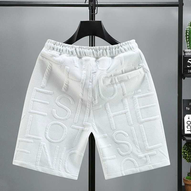 New Fashion Knitted Shorts for Men Comfortable Elastic Waist Clothing Mens Breathable Shorts Size Up M250415