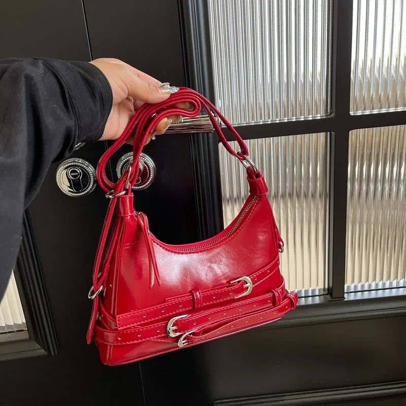 Fashion Sewing Thread Shoulder Bags Solid Soft Bags for Women Interior Compartment Zipper Pu Womens Handbags 250228