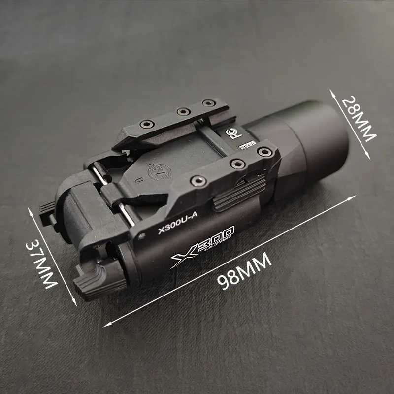 Tactical Head X300 X300U Ultra X300V XH35 X400 Metal Pistol Gun Strobe Scout Light Fit 20mm Rail Airsoft Hunting FlashlightXJ250303