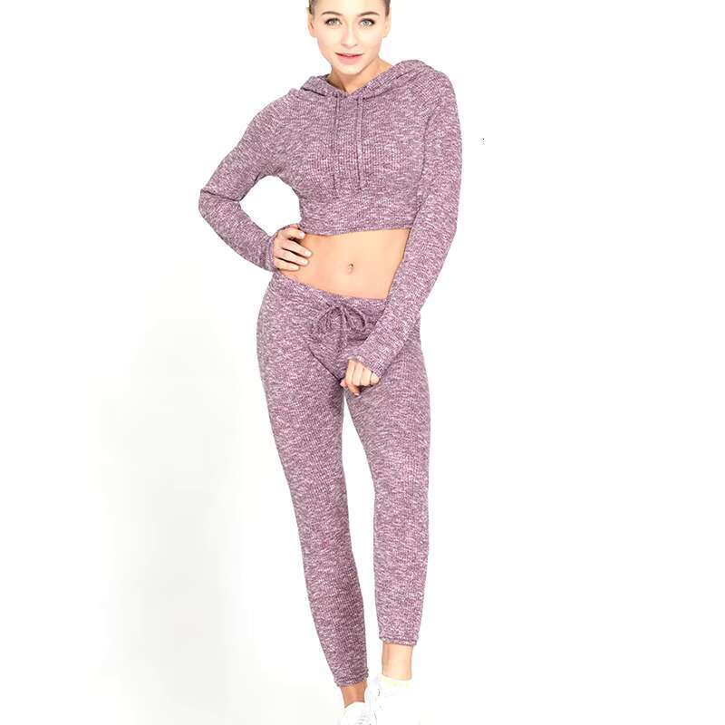 Female Blank Solid Color Hoodie Sweater Knitted Sweatshirts Casual Women's Hoodies