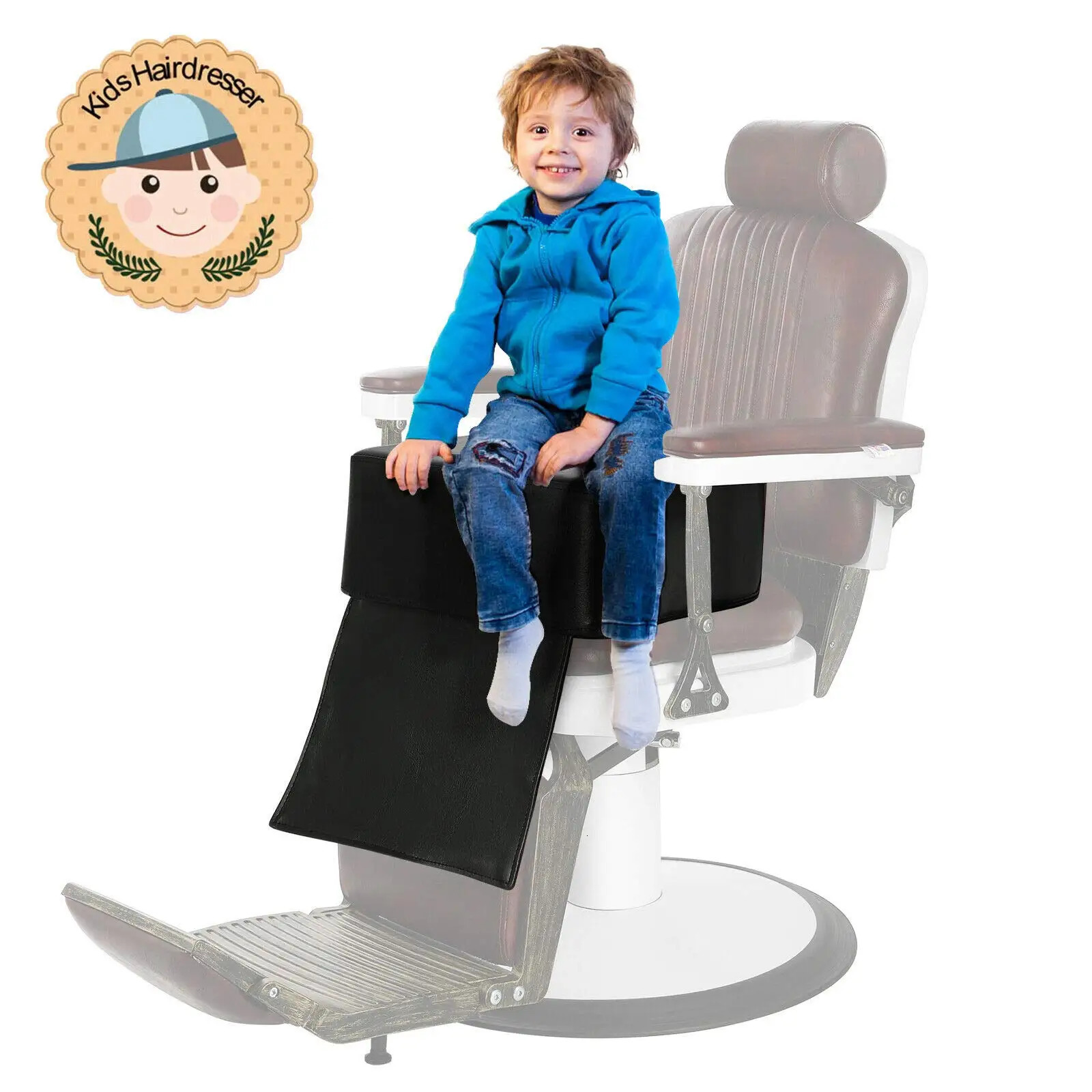 Salon barber childrens chair professional childrens chair booster pad hair cutting styling beauty care products tools 250304