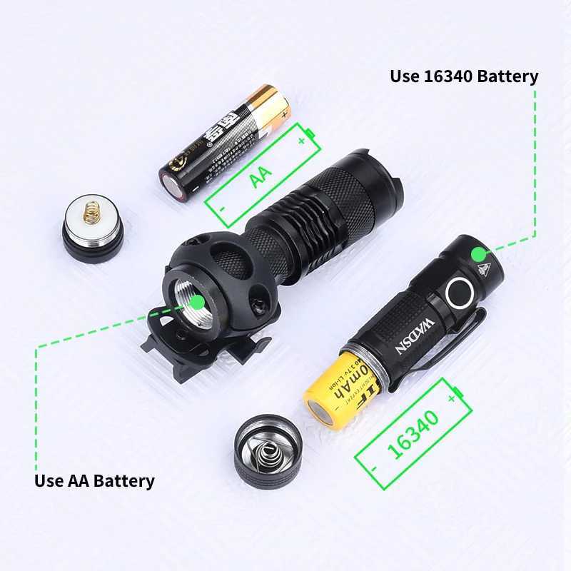 WADSN Tactical Rapid Helmet Light AIrsoft Scout Flashlight Flashing White D Constant Time Roaring Output Helmet FlashlightXJ250303