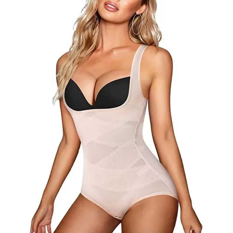 Womens Shapewear Bodysuit Mesh Body Sculpting Shapers Underwear Postpartum Abdomen Elastic Butt Lift Beauty Corset UnderclothesXJ250304