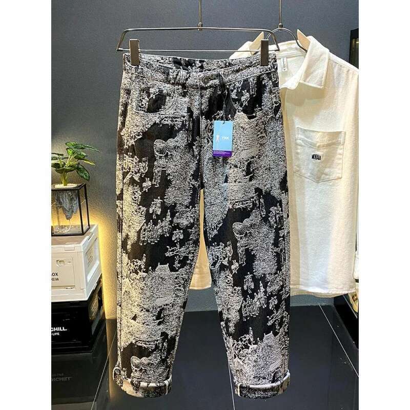 American Retro High Street Straight Jeans For Both Men Women Wide Leg Loose Casual Workwear Personalized Autumn Winter Long Pant