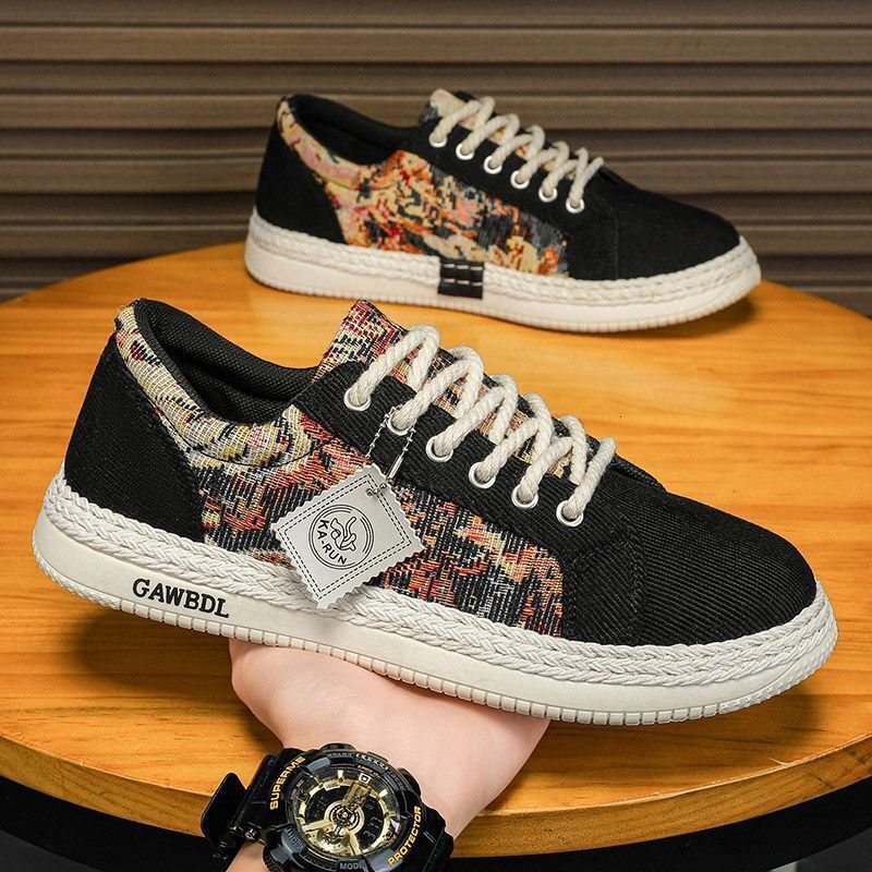 Men's Spring 2025 New Designer Shoes Breathable And Odorous Board Men's High Quality Canvas Lightweight And Comfortable Soft Bottom Low Cut 