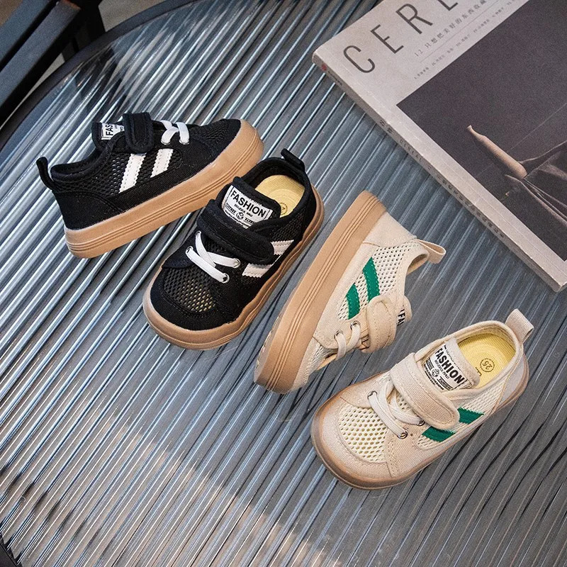 Children Casual Shoes Summer Mesh Tennis Kids Baby Girl Breathable Lightweight Knitted Boys Sneakers Korean 250303
