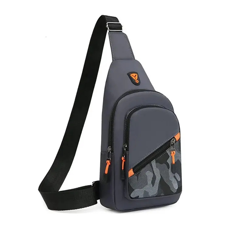 Released Nylon Mens Chest Bag 2023 Portable Casual Shoulder Trendy and Unique n Crossbody 250227