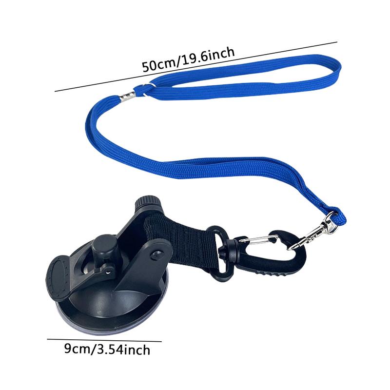 Pet Dog Cleaning Strap With Suction Cup Soft Nylon Dog Shower & Bath Accessory Secure Restraint Tether With Strong Suction Power
