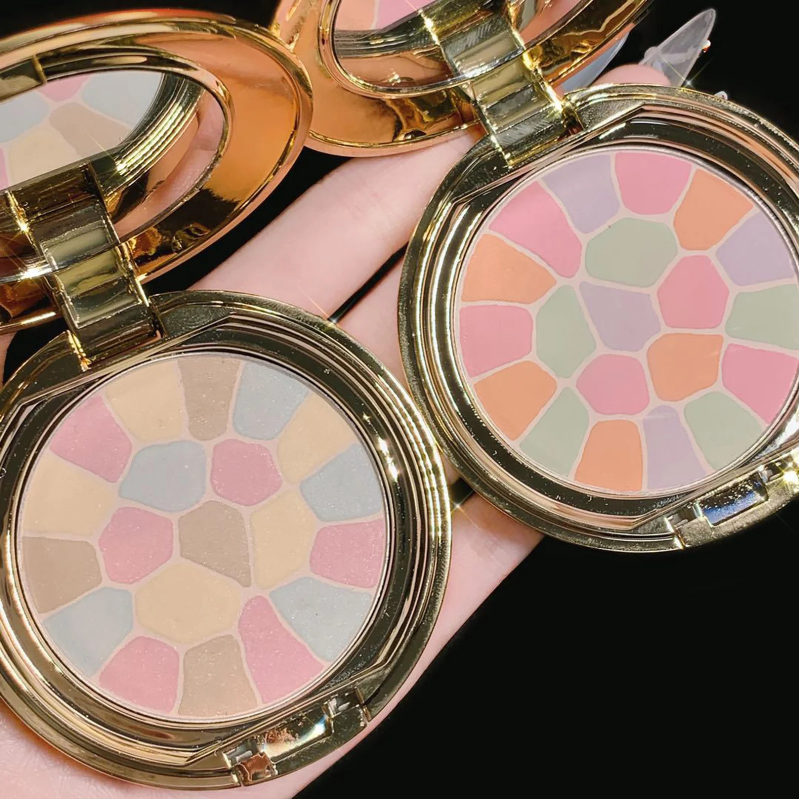 1pc Blush Palette Makeup Powder Palette Mineral Glow Pearls Blush Natural Glow Pearls Blush Professional Shimmer/Matte 250224