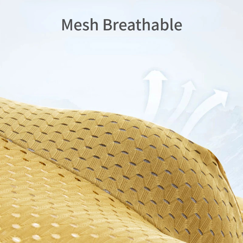 Ice Silk Mesh Underwear Men Boxers Comfortable Anti-bacterial Hollowed Out Breathable Men Summer Light Thin Section Boxer Shorts 250303