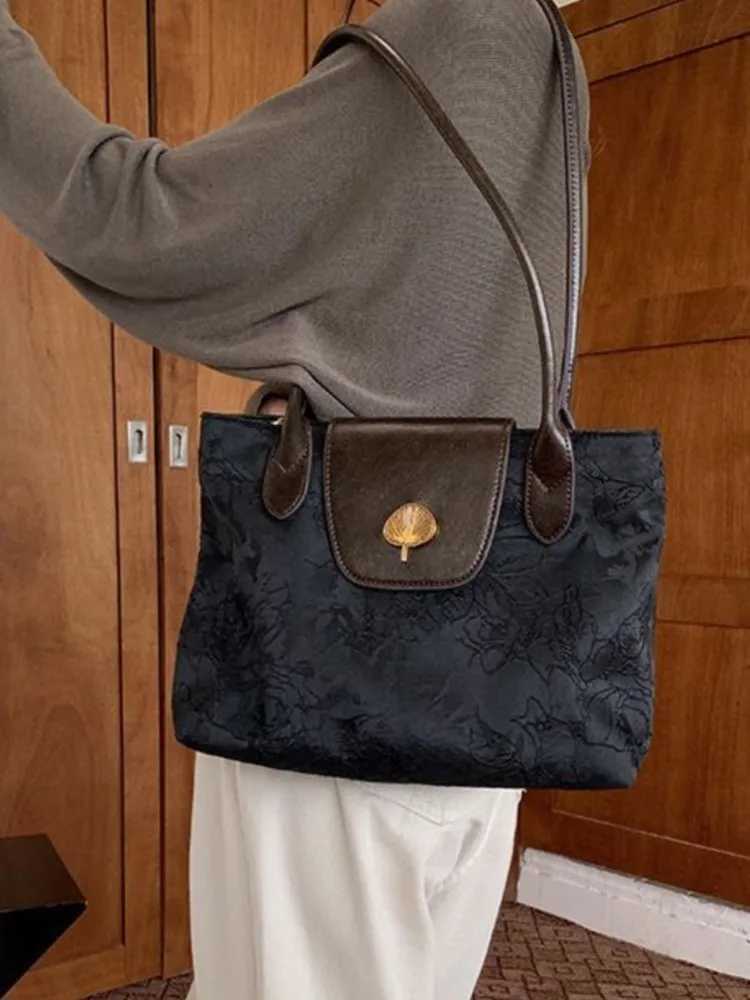 JIAERDI Vintage Black Shoulder Bags Purse Women Chinese Style Underarm Bag Female Elegant Red Handbag Aesthetic Bags Z250303