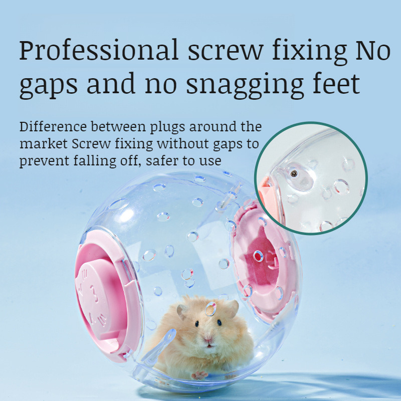 Hamster Running Ball Crystal Toys Breathable NonSnagging Foot Roller