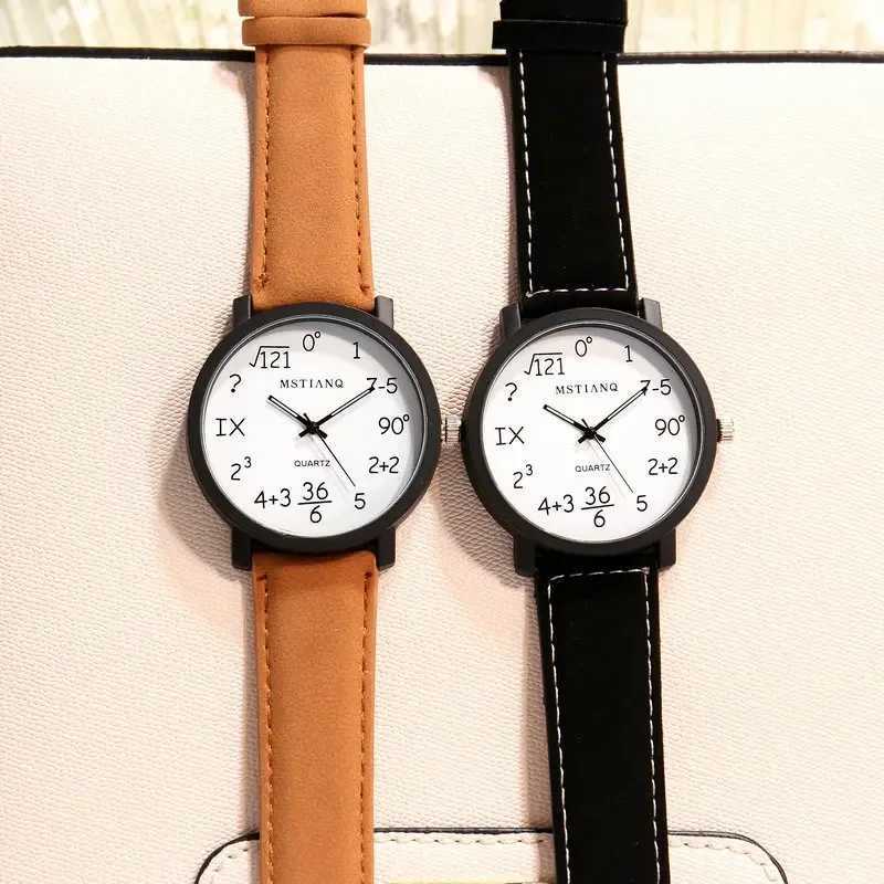 Korean Female Student Simple Large Dial Personality Trend Couple Female Fashion Harajuku Style Quartz MaleXJ250304
