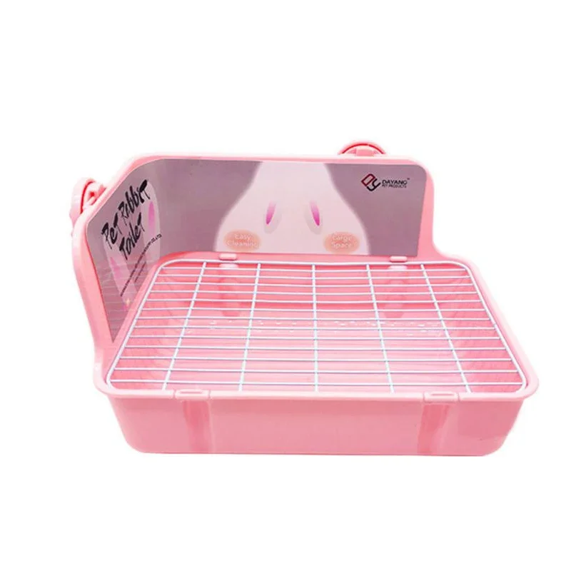Hamster Cat Rabbit Toilet Pet Litter Corner Trays Indoor Clean Guinea Pig Potty Small Training Defecation Small Animal Toilet