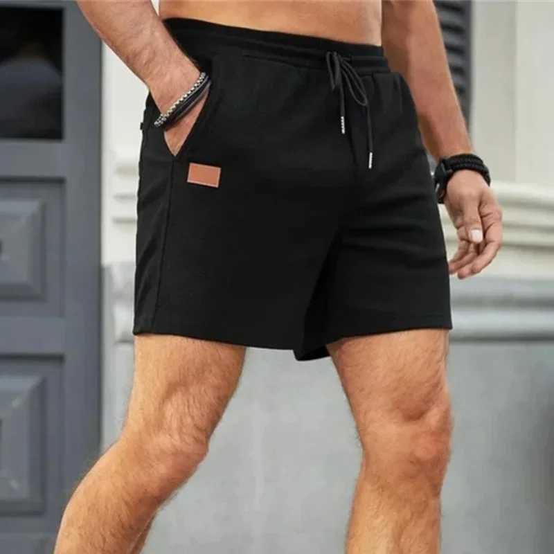 2024 Summer New Solid Color outdoors sport Shorts breathable loose Fitness training short pants Mens sweatpantsT250304