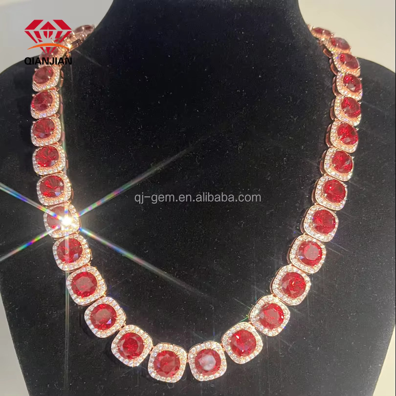 Dia Tennis Chain Classic Design GRA VVS Sier 5mm High Quality Moissanite Necklace