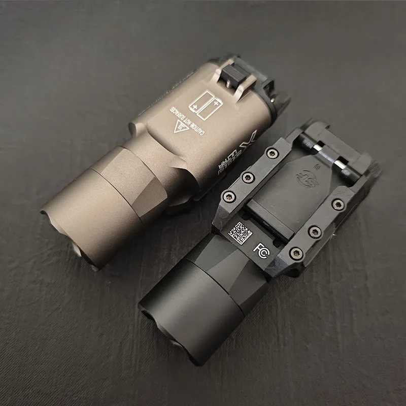 Tactical Head X300 X300U Ultra X300V XH35 X400 Metal Pistol Gun Strobe Scout Light Fit 20mm Rail Airsoft Hunting FlashlightXJ250303