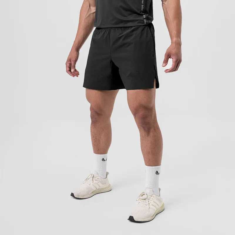 2024 Summer New Mens Shorts Single-Layer Woven Quick Dry Solid Color Running Fitness Sports Casual American Fifth PantsT250304