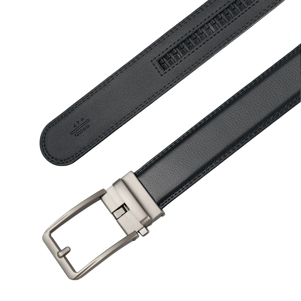 Genuine Leather Click Belts for Men Fashion Automatic Buckle Mens Jeans High Quality Waist Male Strap 250227
