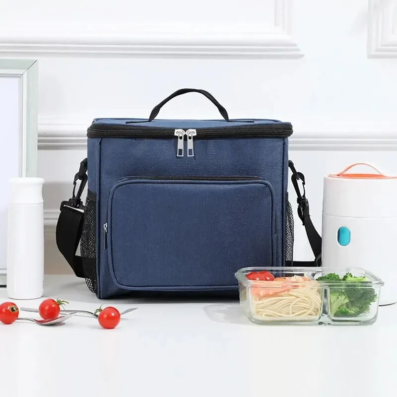 Large Capacity Manual Bill of Lading Shoulder Oxford Thick Insulation Bag Camping Lunch Bag Outdoor Picnic Bag 250228